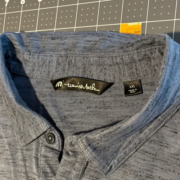Travis Mathew Navy Polo Shirt - Picture 3 of 5
